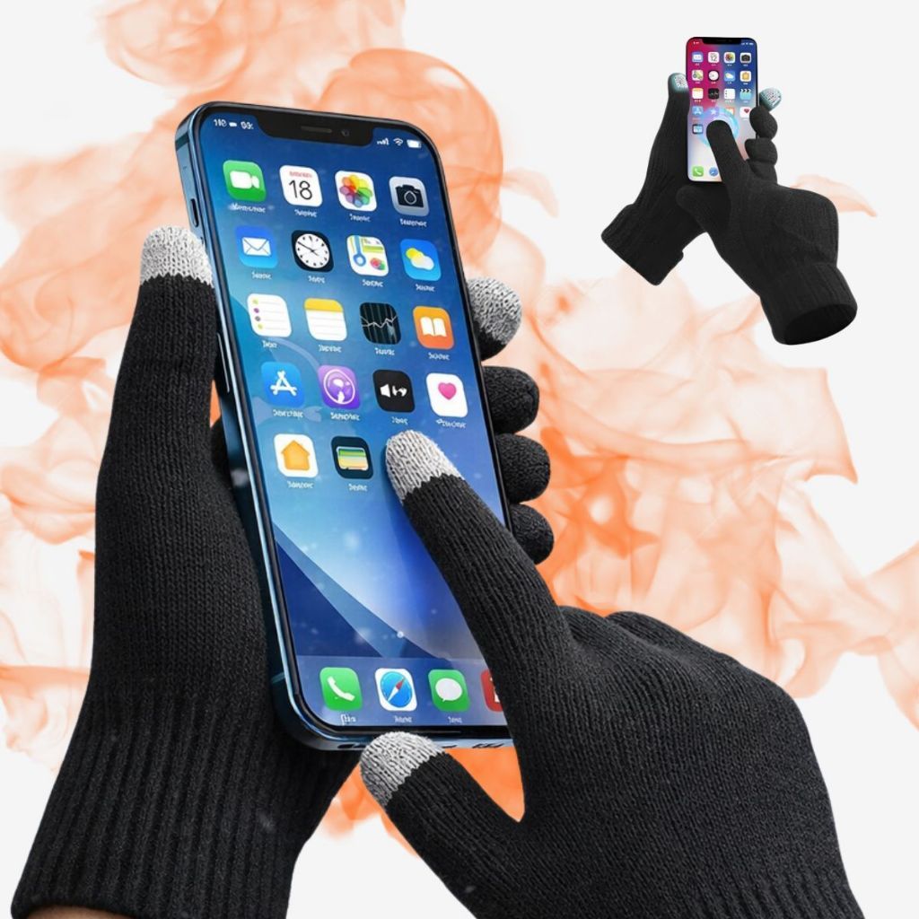 Luva de Inverno Touch Screen Térmica Quentinha Para Mexer no