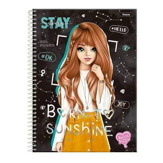 Caderno Espiral Foroni Universitário Capa Dura Amigas 10 Matérias 160 Folhas - Embalagem com 4 Unidades (Sortidos) em Oferta na Shopee