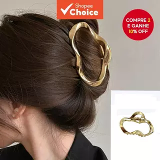 1 Peça Clipe De Tubarão De Metal Recortado Acessório De Cabelo Simples E Moderno Para Meninas em Oferta na Shopee