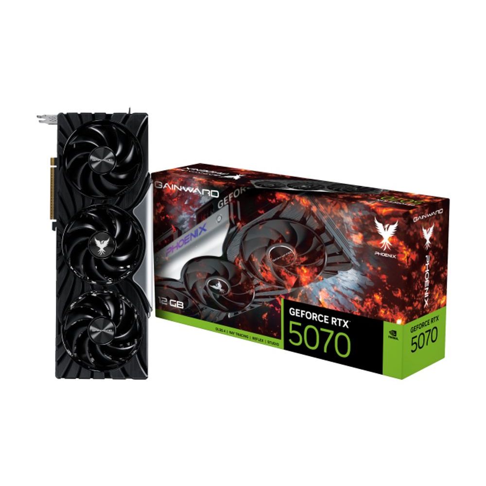 Placa de Vídeo NVIDIA GeForce Gainward RTX5070 12GB Phoenix GDDR7 192 bits NE75070019K9-GB2050X