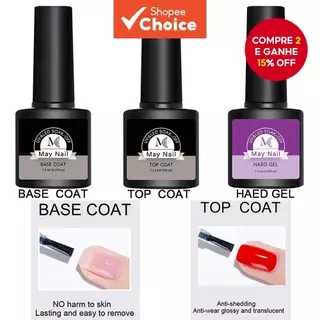 Primer Sem Limpeza Permanente UV LED Esmalte Gel Brilhante Reforçado para Salão de Beleza e DIY em Oferta na Shopee