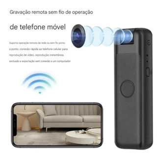 Mini câmera Portátil HD 1080P Do Projeto Grampo Traseiro WiFi visualização Remota Gravadores de vídeo em Oferta na Shopee