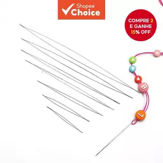 Agulhas Curvas De Abertura Central , Ferramentas De Aço Inoxidável , Pinos Para Rosqueamento De Contas , Cabo De Corda , em Oferta na Shopee