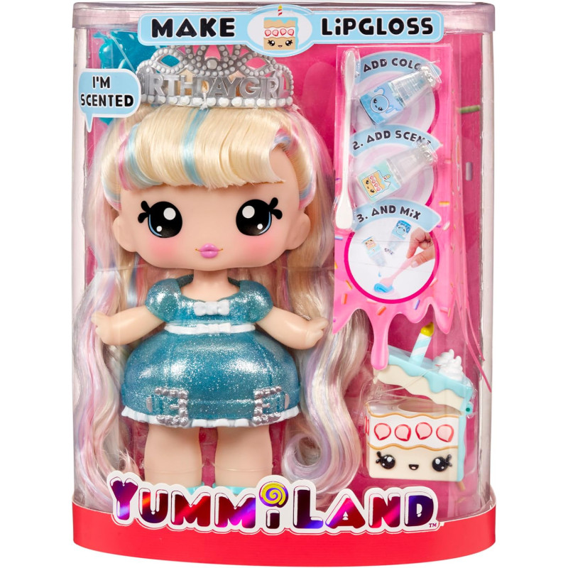 Boneca Grande Yummiland e Brilho Labial Num Nom Pet Piper Peach e