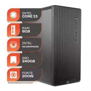 Computador Home Essential S, Intel Core I3 4ª Geração, 8GB DE REAM, SSD 240GB em Oferta na Shopee