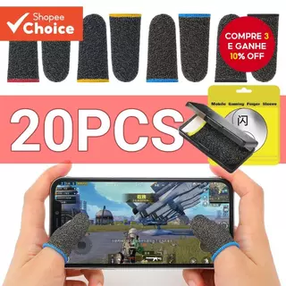 20/40 Peças Capa De Jogo De Dedo PUBG À Prova De Suor Sem Arranhões Tela Sensível Ao Toque Luvas De Manga De Polegar em Oferta na Shopee