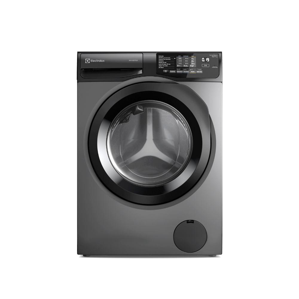 Lava & Seca 12Kg Electrolux Inverter Cinza Ônix com 8 Programas de Lavagem - LSC12