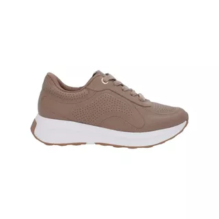 Tênis Feminino Usaflex Couro Casual Sola Alta Marrom em Oferta na Shopee