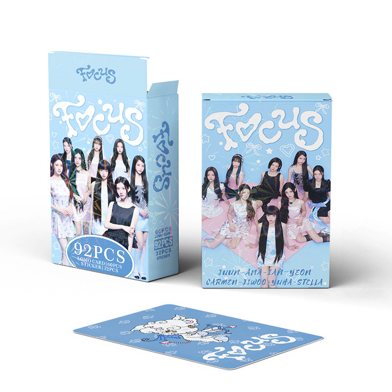 92 Unidades/Caixa Hearts2Hearts Photocards FOCUS KPOP LOMO Cartão