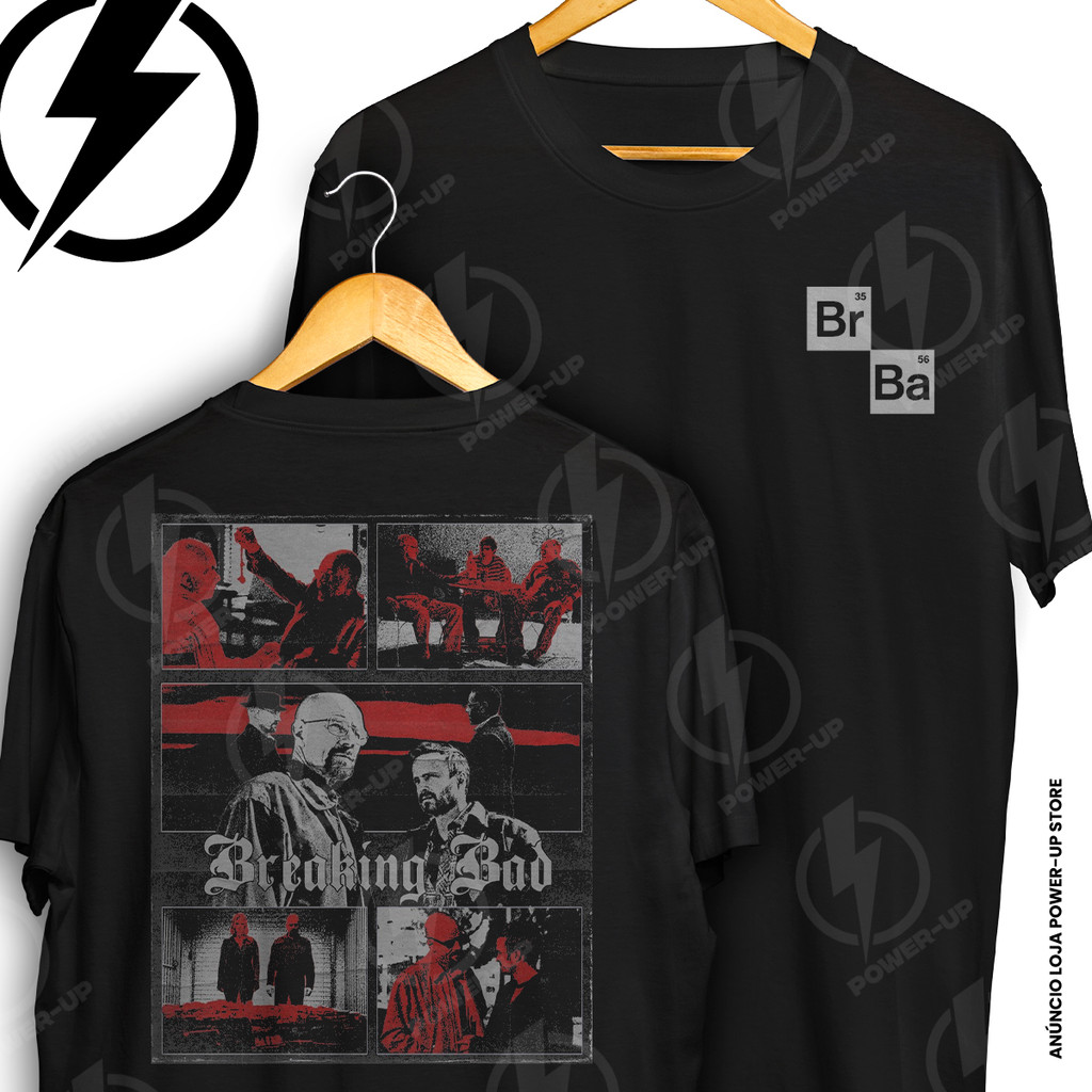 Camiseta Breaking Bad Jesse Pinkman Walter White Serie Frente E