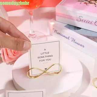 SOMEDAYZL0M Porta-Números Cartão Fotos Clipes Suporte Para Menu De Casamento