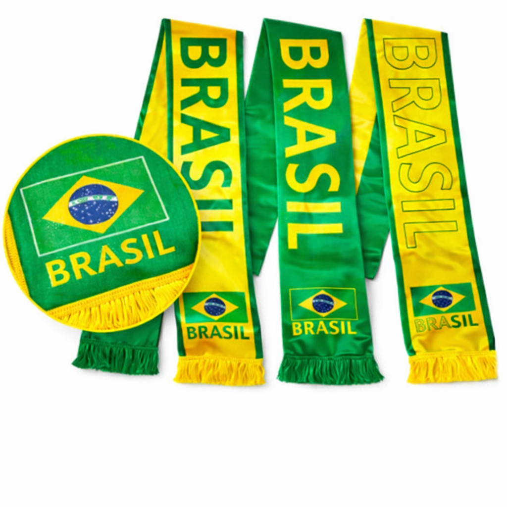Cachecol / Faixa Brasil Verde e Amarelo – Torcida Copa do Mundo ...