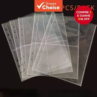 Mangas PP Transparentes Universais De 6 Anéis A5 Para Fotos , Cartões E Álbuns De 3 " , 5 " , 7 "-Núcleo De Bolsos De Ar em Oferta na Shopee