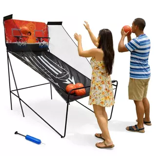 Tabela de Basquete Duplo com Placar Eletrônico 5 Bolas Bomba de Ar em Oferta na Shopee