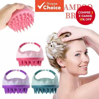 Escova De Massagem De Silicone Para Cabelo E Couro Cabeludo-Bebês Adultos , Limpeza Lavagem , Ferramenta Essencial De Ba em Oferta na Shopee