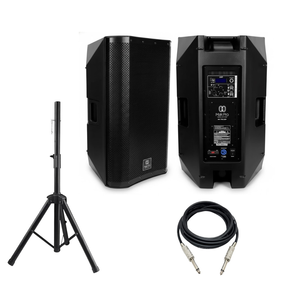 Kit Caixa de Som Ativa MakPro 350W Profissional Woofer 15” Alta ...