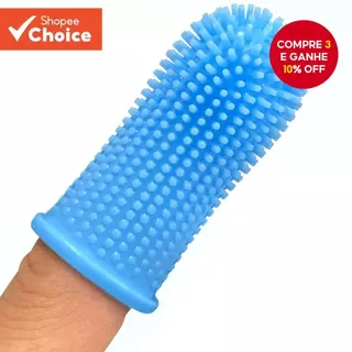 Kit escova de dentes Jasper 360o dog fingerbrush design ergonômico para filhotes e gatos em Oferta na Shopee