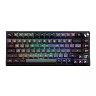 Teclado Mecanico Epomaker TH80 SE, ARGB, Switch Wisteria Linear, Black Silver, TH80SE-BS-WSLN em Oferta na Shopee