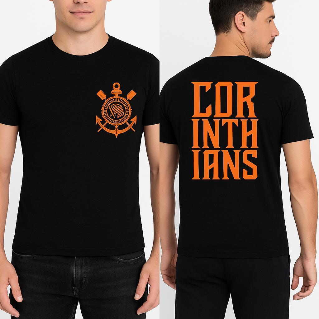 Camisa Camiseta Timão Coringão Corinthians 2025 Blusa 100% Algodão ...