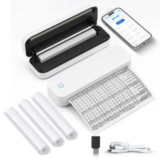 2 Em 1 Impressora Térmica A4 Decalque de Tatuagem Bluetooth Portátil Printer + Imprimir documento