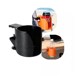 Suporte De Copos e Latas Com Presilha Universal Para Mesa Cadeira Guarda-Sol Praia