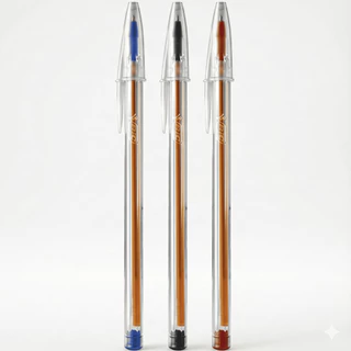 Kit 3 Canetas Bic Cristal Precisão Ponta Fina 0.8mm Az/ Vm / Pt