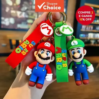 Novo Desenho Animado Videogame Boneca Luigi Figura Anime Chaveiro Mochila Pingente Presente Infantil Brinquedo Carro em Oferta na Shopee