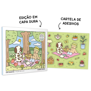 Dias quentes: Livro de colorir oficial Bobbie Goods   Edição em capa dura com cartela de adesivos em Oferta na Shopee