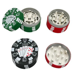 Triturador De Metal De 3 Camadas Estilo Pôquer, Ferramenta De Cozinha Compacta, Design Portátil, Presente Masculino D
