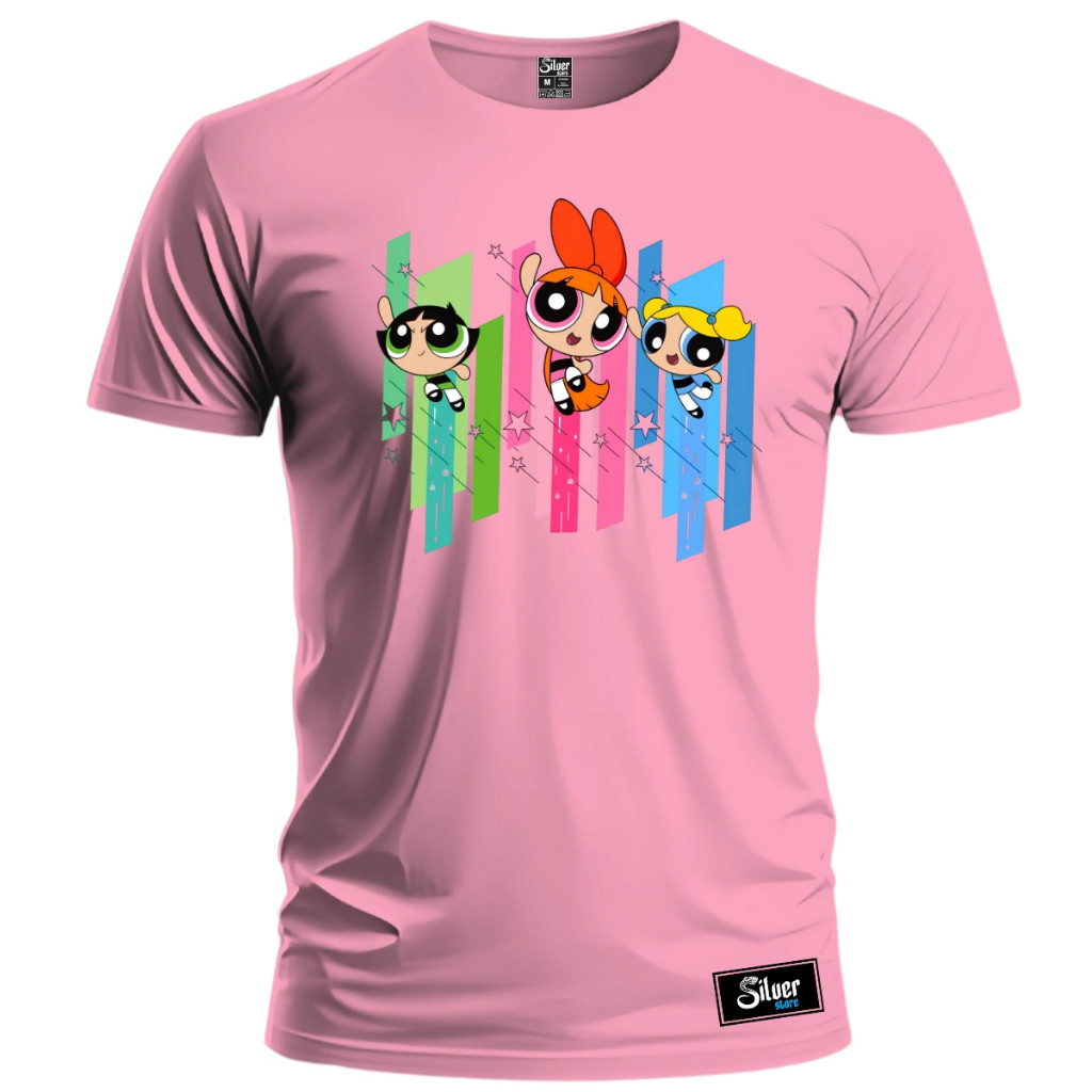 Camiseta Desenho As Meninas Super Poderosas Camisa 100%Algodão Unissex ...
