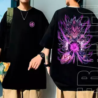 Camiseta Oversized Vegeta Ego Hakai Anime Dragon Ball Camisa Estampada 100% Algodão