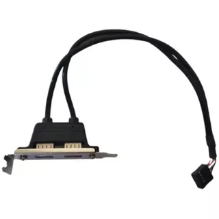 Espelho Com 2 Saídas Usb Para Usb De 9 Pinos F em Oferta na Shopee