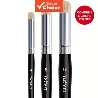  Conjunto de 3 Pincéis para Pintura Miniatura com Ponta Seca, Secagem Rápida, 4 Cores, para Acrílico/Óleo/Aquarela