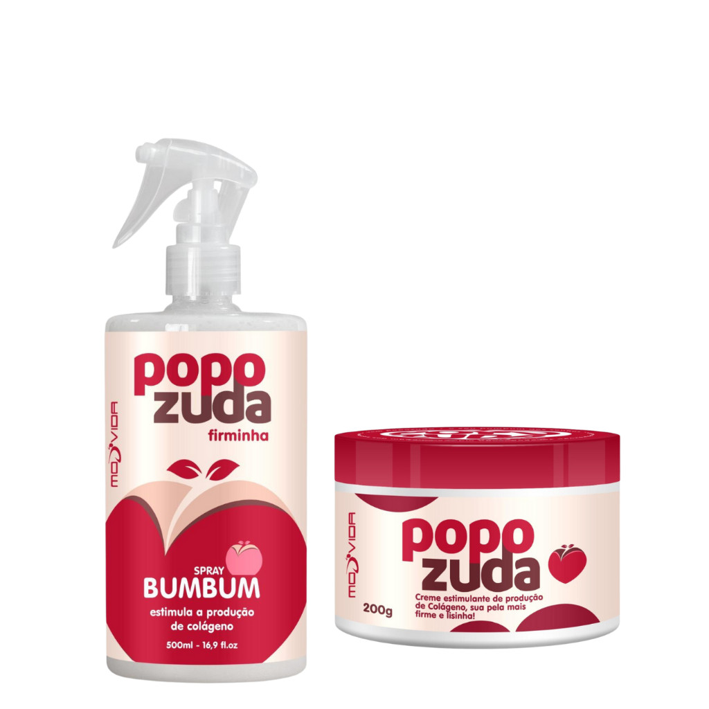 Popozuda Creme + Spray Bumbum Firme Lipedema Estria Flacidez Neutra ...
