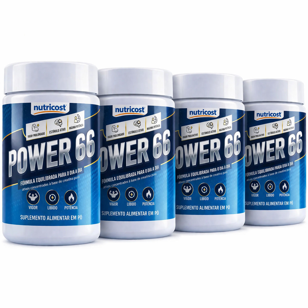 Kit 4 Power 66 Suplemento Alimentar em pó 150g | Shopee Brasil