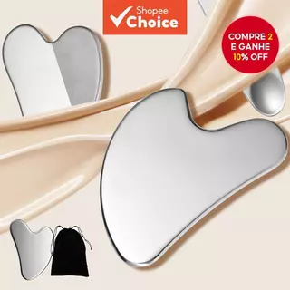 Placa De Raspagem Em Forma De Coração , Massagem Muscular De Aço Inoxidável , Terapia De Tecido , Promove A Circulação S em Oferta na Shopee