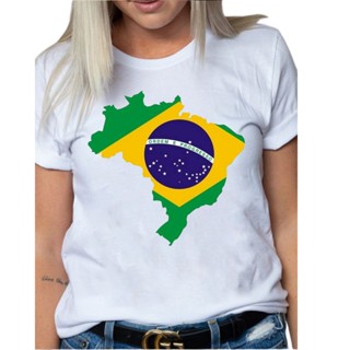 Blusa T-shirt Camiseta SELEÇÃO BANDEIRA DO BRASIL MAPA em Oferta na Shopee