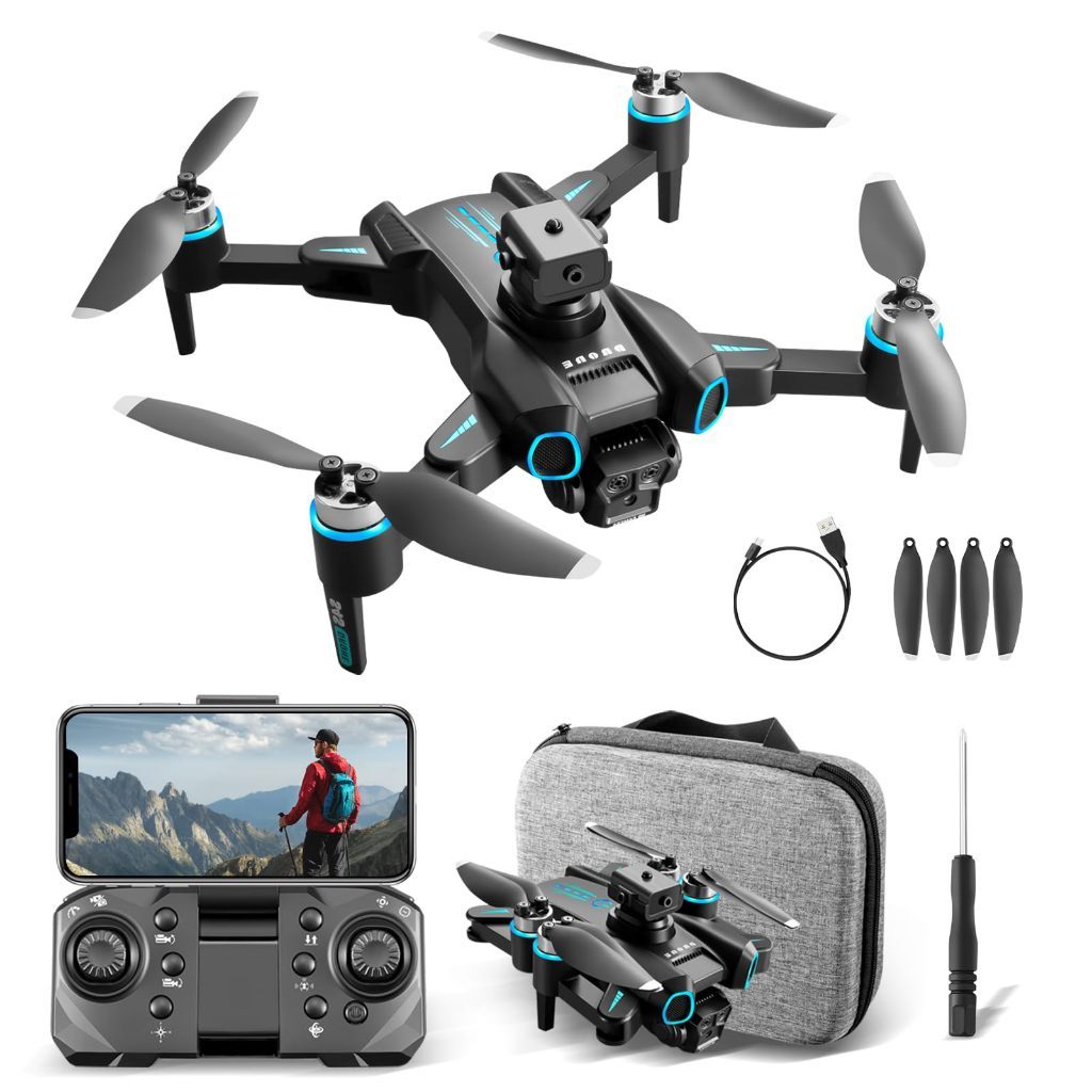 Drone Com Camera Drone Profissional 4K HD Três Câmeras com fluxo óptico ...