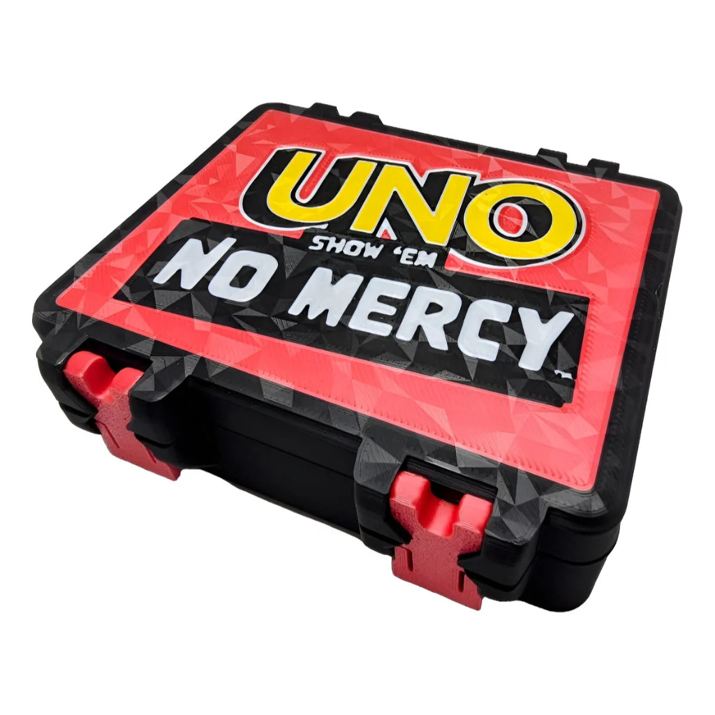 Caixa Jogo De Cartas Uno Show Em No Mercy Original Box Protetor E Organizador