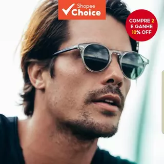 Óculos De Sol Ovais De Armação Pequena Euro-Chic – Tons Retrô Leves Anti-UV Unissex Para Dirigir/Urbano em Oferta na Shopee