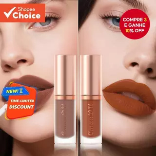 CmaaDu Matte Velvet Lip Gloss Batom À Prova D'água Não Pegajoso Presente De Feriado 2ml em Oferta na Shopee