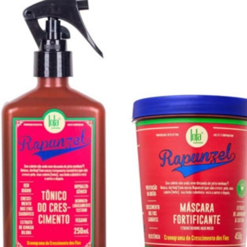 Kit Rapunzel Tonico Do Crescimento 250ml E Máscara 450g Lola Cosmetics