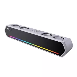 Caixa de Som Bluetooth Potente Com 4 Alto Falantes 30W Soundbar PC Notebook TV