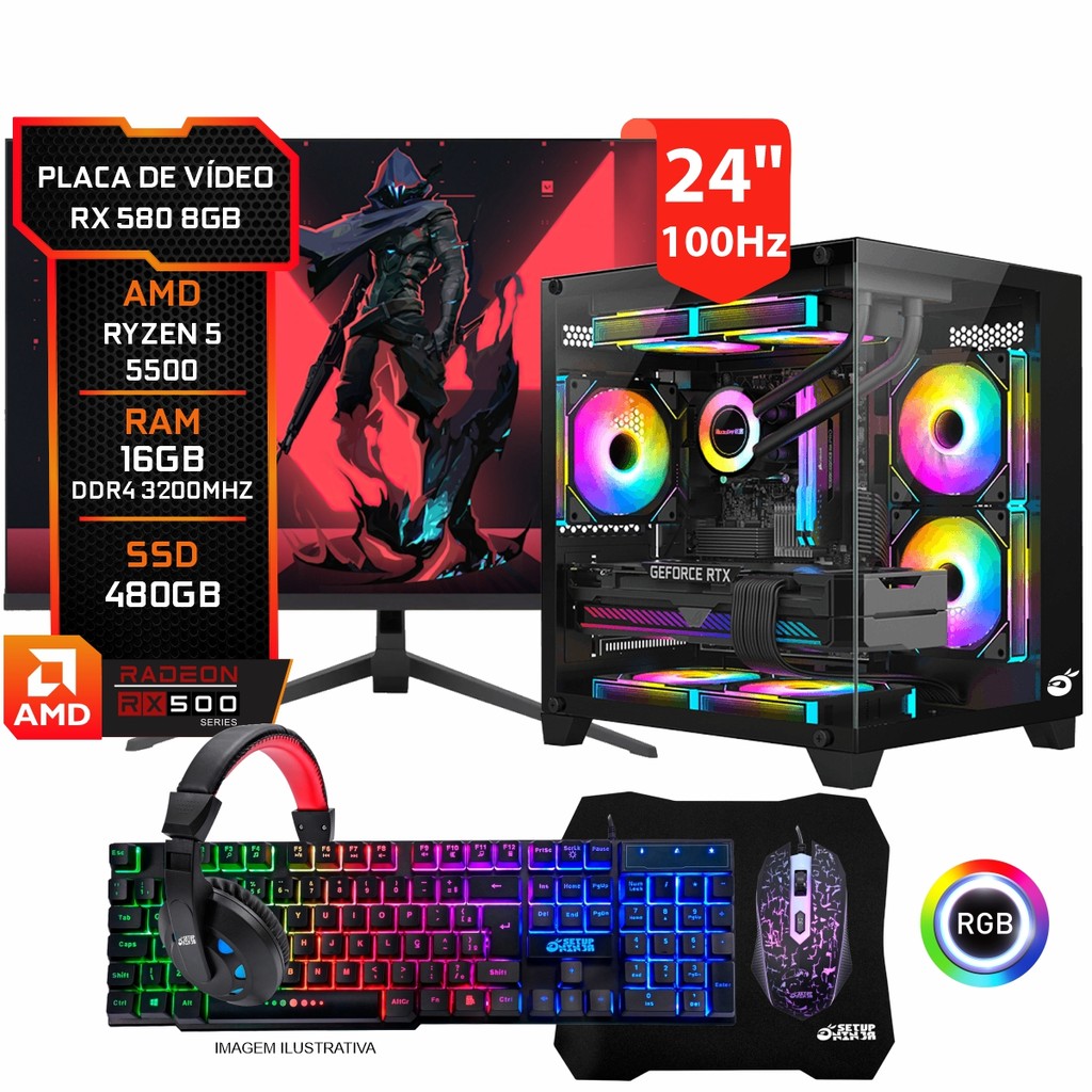 pc gamer ryzen 5 5600x rtx 3060 ti em Promoção na Shopee Brasil 2026