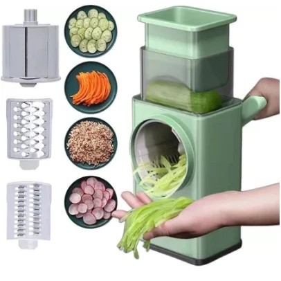 Ralador de Queijo Fatiador Legumes Cortador Vegetais Manual 