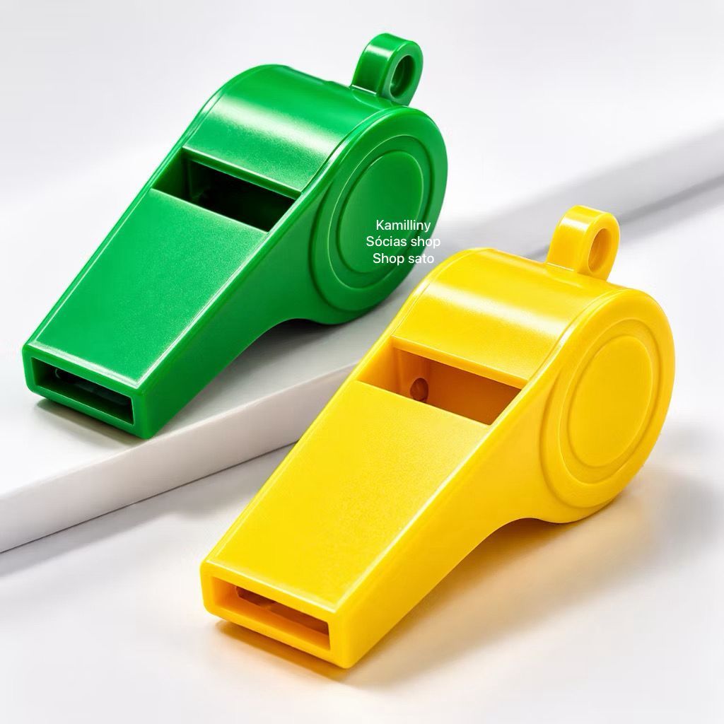 Apito De Plastico Torcida Brasil Verde e Amarelo Para Copa Festas E ...