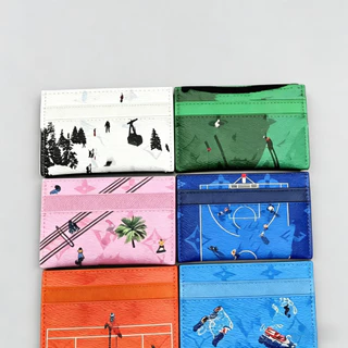Série de férias pequena carteira fresca Graffiti bolsa de documentos porta cartão multifuncional estilo esportivo cor Mu