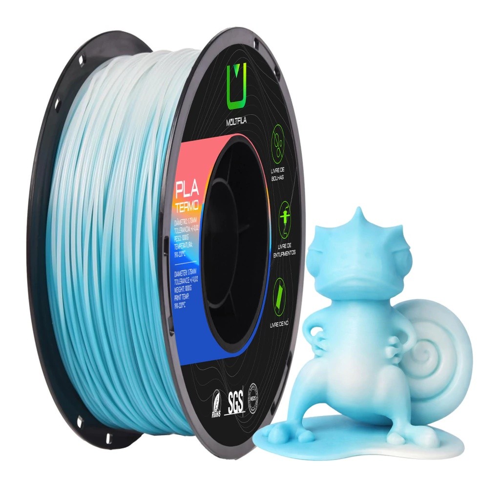 Filamento Pla Termo Azul e Branco 1kg Multfila 3D 1.75mm | Shopee Brasil