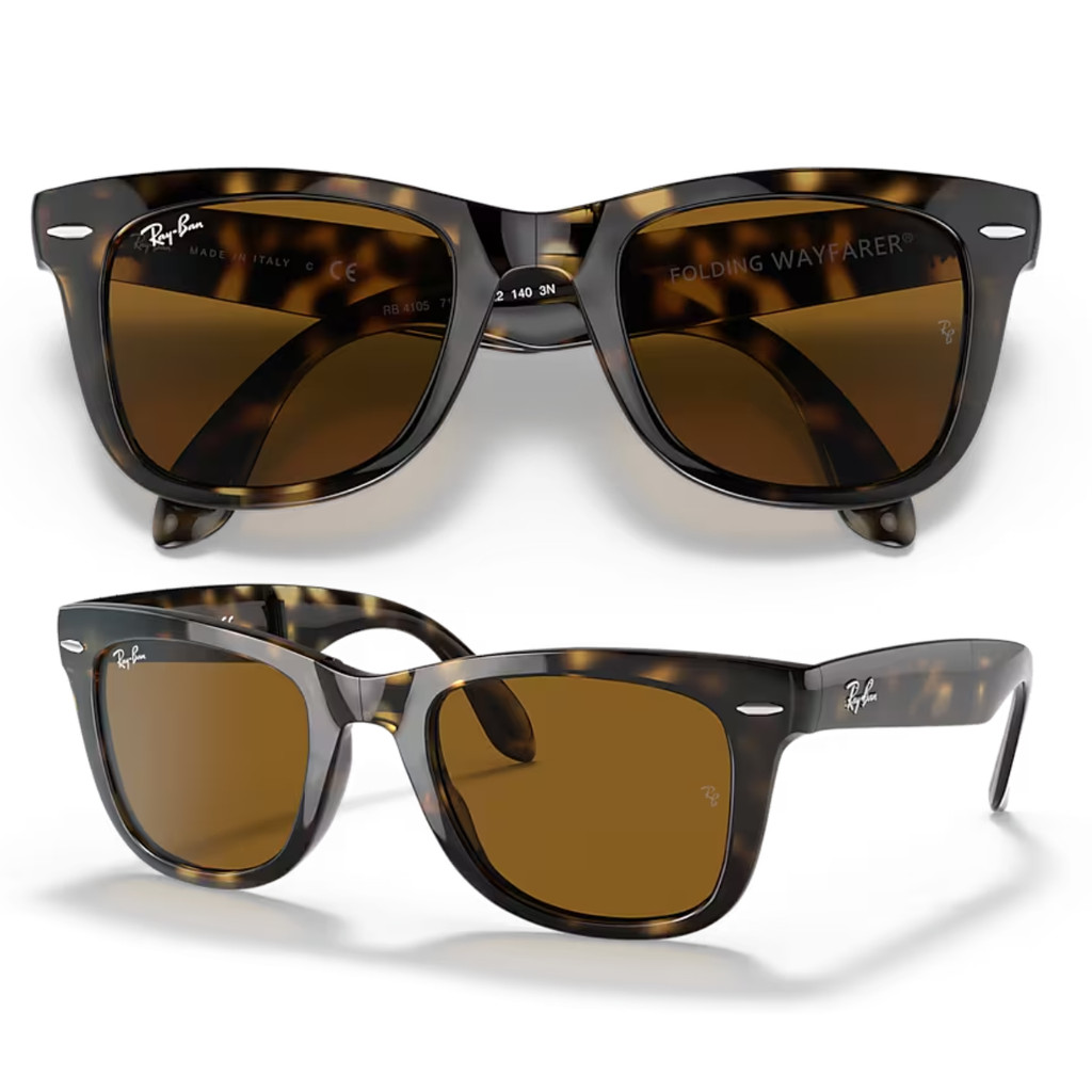 Óculos De Sol Ray Ban Wayfarer Folding Classic Dobrável RB4105