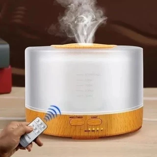 Difusor de aroma de umidificador LED de madeira 500ml
